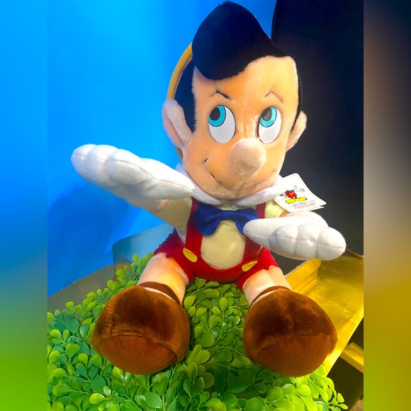 WALT DISNEY DISNEY WORLD DISNEYLAND EXCLUSIVE VTG 80’s PINOCCHIO PLUSH w/TAGS - Picture 11 of 14
